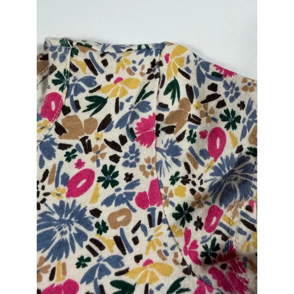 Gap Playtime Favorites Organic Cotton Floral Pocket Dress Size 4 Years